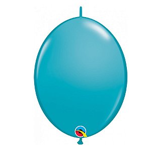 Balão de Festa Látex Liso Q-Link - Azul Perolado - 6" 15cm - 50 unidades - Qualatex Outlet - Rizzo