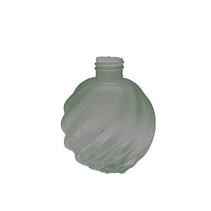 Frasco para Perfumaria de Vidro Redondo - Bola Aspiral Verde - 270ml - 1 unidade - Rizzo