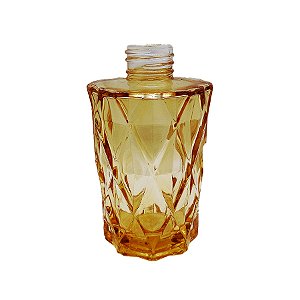 Frasco para Perfumaria de Vidro Redondo - Difusor Mel - 200ml - 1 unidade - Rizzo