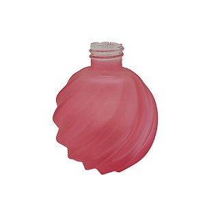 Frasco para Perfumaria de Vidro Redondo - Aspiral Ambar Rosa - 180ml - 1 unidade - Rizzo