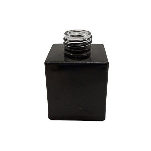 Frasco para aromatizador de Vidro Cubo - Black - 100ml - 1 unidade - Rizzo