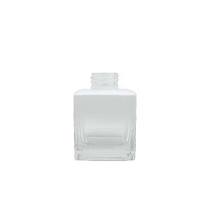 Frasco para Perfumaria de Vidro Cubo - Branco Degradê - 100ml - 1 unidade - Rizzo