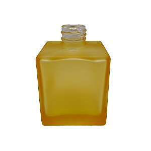 Frasco para Perfumaria de Vidro Cubo - Fosco Ouro - 250ml - 1 unidade - Rizzo