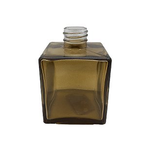 Frasco para Perfumaria de Vidro Cubo - Ambar Antigo - 250ml - 1 unidade - Rizzo