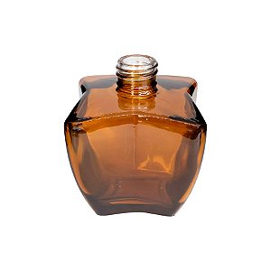 Frasco para Perfumaria de Vidro - Estrela Cristal Marrom - 280ml - 1 unidade - Rizzo