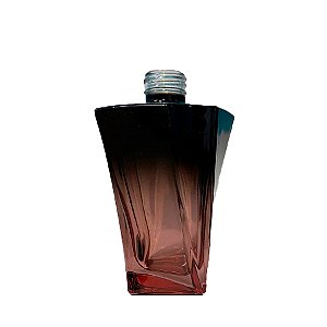 Frasco para Perfumaria de Vidro - Elegance Preto e Rose - 220ml - 1 unidade - Rizzo