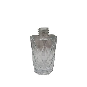 Frasco para Perfumaria de Vidro Redondo - Difusor Transparente - 200ml - 1 unidade - Rizzo