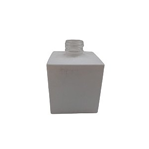 Frasco para Perfumaria de Vidro Cubo - Branco - 250ml - 1 unidade - Rizzo