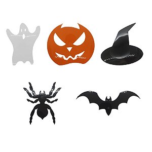 Kit Decorativo de Halloween - 5 unidades - Rizzo
