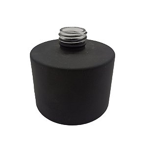 Frasco para Perfumaria de Vidro Redondo - Picolo Preto - 240ml - 1 unidade - Rizzo