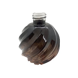Frasco para Perfumaria de Vidro Redondo - Aspiral Preto/Rose - 270ml - 1 unidade - Rizzo7