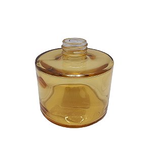 Frasco para Perfumaria de Vidro Redondo Largo - Frasco Picolo Ouro - 240ml - 1 unidade - Rizzo