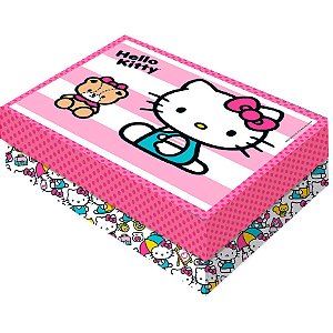 Caixa para Presente Retangular M - Hello Kitty Rosa - 1 unidade - Festcolor - Rizzo