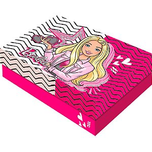 Caixa para Presente Retangular G - Barbie - 1 unidade - Festcolor - Rizzo