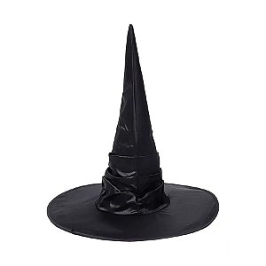 Chapéu de Bruxa Luxo - Preto - Halloween - 1 unidade - Rizzo