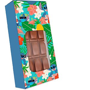 Caixa para Tablete de Chocolate - Stitch - 10 unidades - Festcolor - Rizzo
