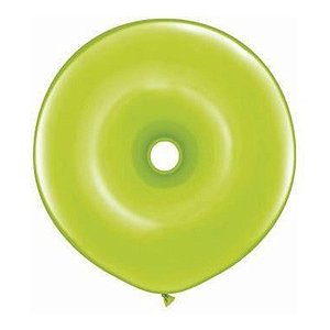 Balão de Festa Látex Donut - Verde Lima - 16" 40cm - 25 unidades - Qualatex Outlet - Rizzo