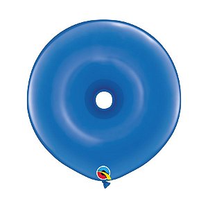 Balão de Festa Látex Donut - Azul Safira - 16" 40cm - 25 unidades - Qualatex Outlet - Rizzo