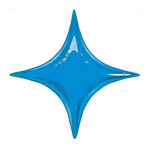 Balão de Festa Microfoil 20" 55cm - Starpoint Azul Safira - 1 unidade - Qualatex Outlet - Rizzo