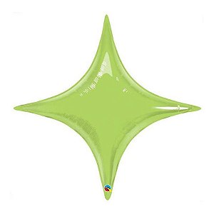 Balão de Festa Microfoil 20" 50cm - Starpoint Verde Lima - 1 unidade - Qualatex Outlet - Rizzo