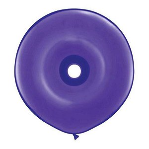 Balão de Festa Látex Donut - Violeta - 16" 40cm - 25 unidades - Qualatex Outlet - Rizzo