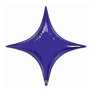Balão de Festa Microfoil 40" 101cm - Starpoint Roxo Quartzo - 1 unidade - Qualatex Outlet - Rizzo