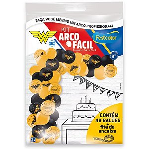 Kit Arco Fácil - Mulher Maravilha Luxo - 1 unidade - Festcolor - Rizzo