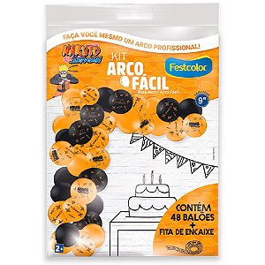 Kit Arco Fácil - Naruto - 1 unidade - Festcolor - Rizzo