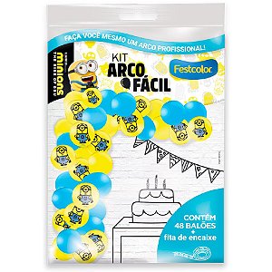 Kit Arco Fácil - Minions 2 - 1 unidade - Festcolor - Rizzo