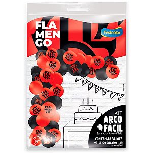Kit Arco Fácil - Flamengo - 1 unidade - Festcolor - Rizzo