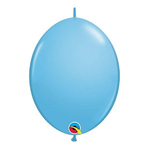 Balão de Festa Látex Liso Q-Link - Azul Claro - 12" 30cm - 50 unidades - Qualatex Outlet - Rizzo