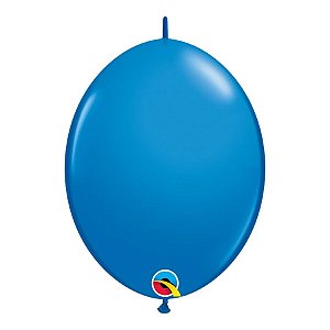 Balão de Festa Látex Liso Q-Link - Azul Escuro - 12" 30cm - 50 unidades - Qualatex Outlet - Rizzo