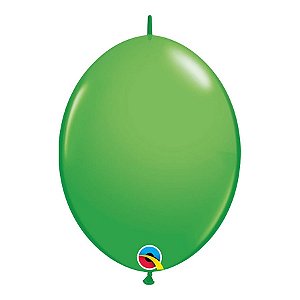 Balão de Festa Látex Liso Q-Link - Verde Primavera - 12" 30cm - 50 unidades - Qualatex Outlet - Rizzo