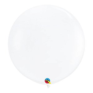Balão de Festa Látex Liso - Diamante Transparente - 3' 90cm - 2 unidades - Qualatex Outlet - Rizzo