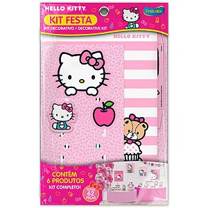 Kit Festa Hello Kitty - 1 unidade - Festcolor - Rizzo