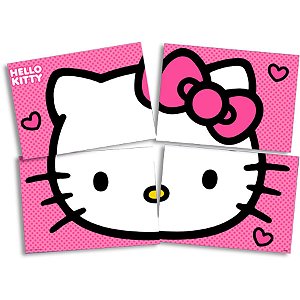 Painel 4 Lâminas - Hello Kitty - 1 unidade - Festcolor - Rizzo