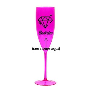Taça Pink Shine Personalizável c/ Nome  - 1 unidade - Rizzo