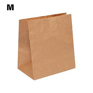 Saco de Papel Kraft M - 28,5x24x12cm - 50 unidades - Cromus - Rizzo