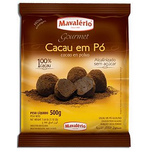 Cacau em Pó 100% cacau - 500g - Mavalério