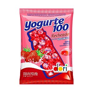 Bala Yogurte100 Recheada 600g - 1 unidade - Dori - Rizzo