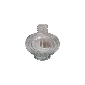Frasco para Perfumaria de Vidro Redondo - Sofia Transparente- 50ml - 1 unidade - Rizzo