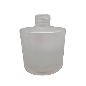 Frasco para Perfumaria de Vidro Redondo - Picolo Branco Fosco - 240ml - 1 unidade - Rizzo