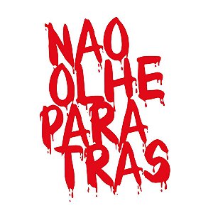 Transfer Para Balão Lettering Vermelho - Não Olhe Para Trás - 1 unidade - Rizzo