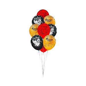 Balão de Festa Decorado Lady Bug 12" 30,5cm - 10 unidades - Regina - Rizzo