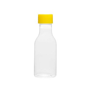 Garrafinha de Plástico 50ml com Tampa Amarelo - 10 unidades - Rizzo