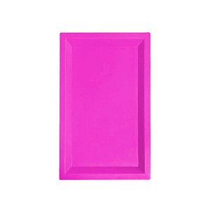 Bandeja retangular Plástico Pink - 31x19x2cm - 1 unidade - Rizzo