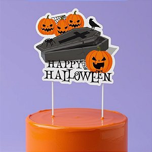 Topo de Bolo - Travessuras Halloween - 1 unidade - Cromus - Rizzo