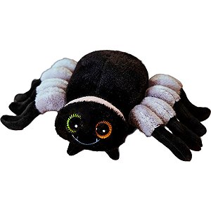 Pelúcia Aranha Cinza Escuro 14 cm - Halloween - 1 unidade - Rizzo