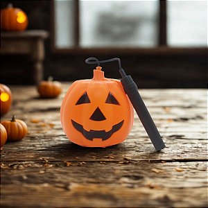 Abóbora com Haste - com Som e Luz - Halloween - 1 unidade - Rizzo
