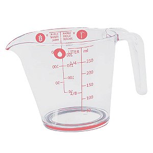Jarra Medidora de Acrílico 300 ml - 1 unidade - Rizzo